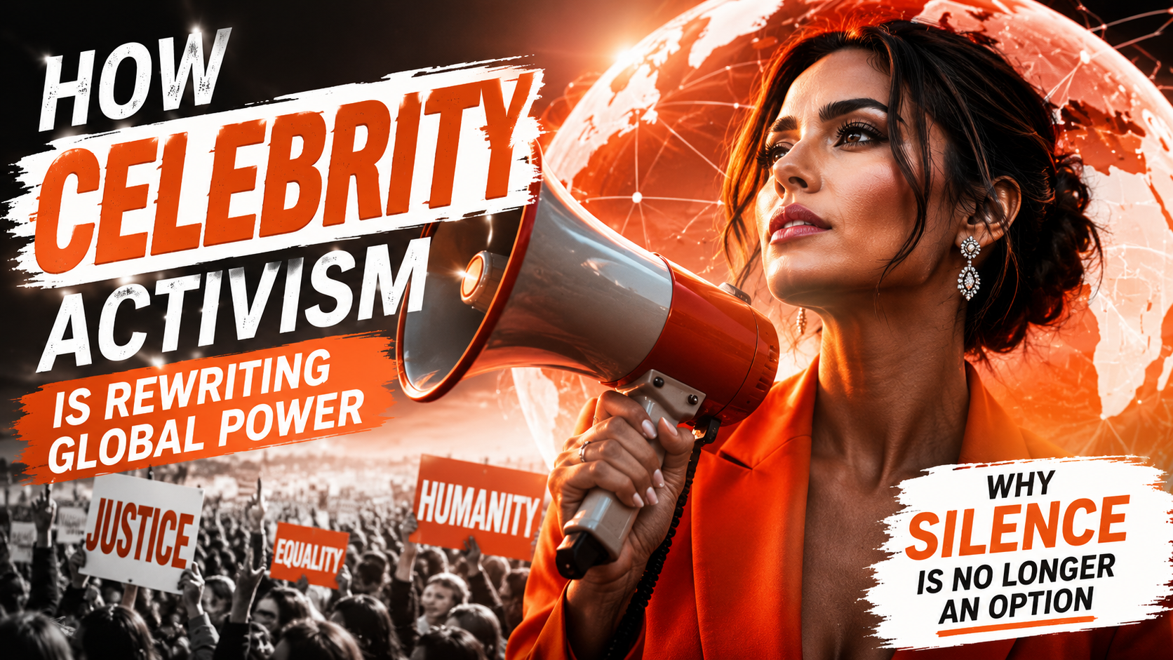 How Celebrity Activism Is Rewriting Global Power and Why Silence Is No Longer an Option