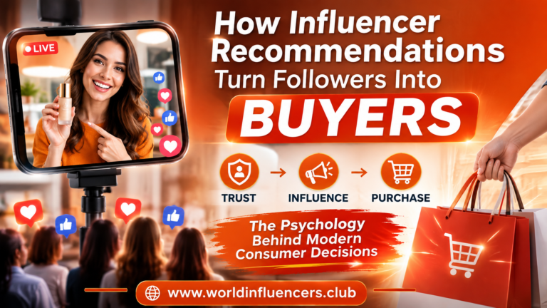 How Influencer Recommendations Turn Followers Into Buyers The Psychology Behind Trust, Influence, and Modern Consumer Decisions
