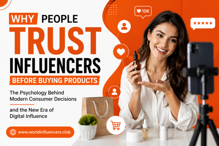 Why People Trust Influencers Before Buying Products The Psychology Behind Modern Consumer Decisions and the New Era of Digital Influence